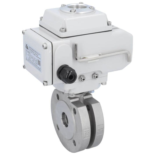 END Armaturen ZK311004-LE052100, Kugelhahn-ZK, DN25, mit Antrieb-LE05 Edel. 1.4408/PTFE-FKM, 24V DC, Laufzeit ca. 20sek.