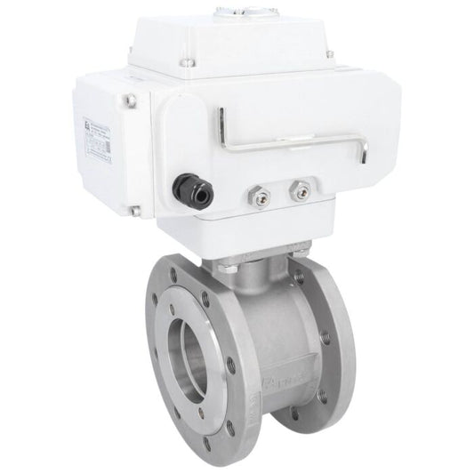 END Armaturen ZK311010-LE152100, Kugelhahn-ZK, DN100, mit Antrieb-LE15 Edel. 1.4408/PTFE-FKM, 24V DC, Laufzeit ca. 40sek.