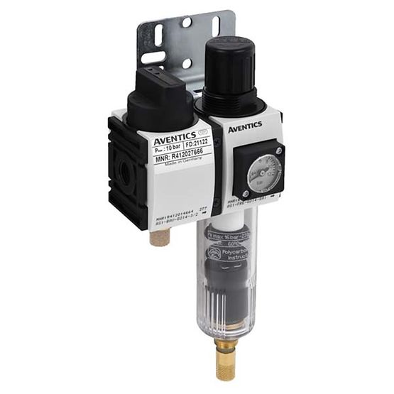 Aventics R412027666, Wartungseinheit, 2-teilig, Serie AS1-ACC