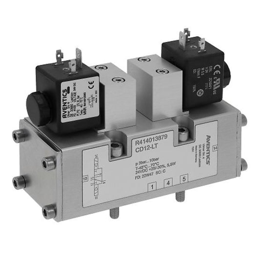 Aventics CD12-LT-3/2-NC-DO-110VDC-WMO-E-FLG-RAIL, 3/2-Wegeventil, Serie CD12-LT, P\n: R414013898