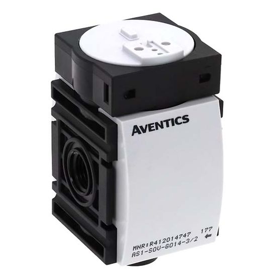 Aventics R412014747, 3/2-Wegeventil, elektrisch betätigt, Serie AS1-SOV