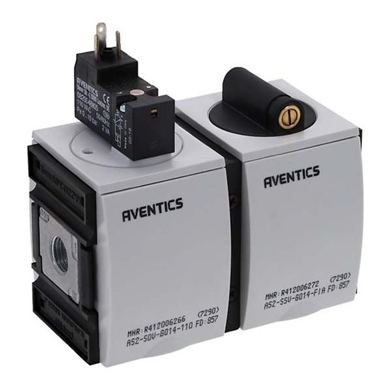 Aventics R412006279, Befülleinheit, elektrisch betätigt, Serie AS2-SSU