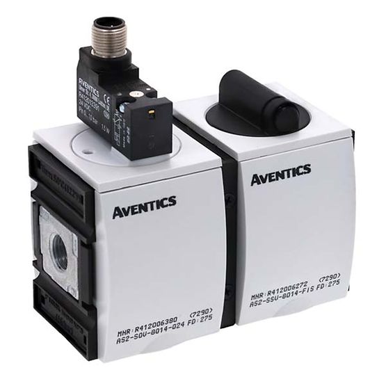 Aventics R412006383, Befülleinheit, elektrisch betätigt, Serie AS2-SSU