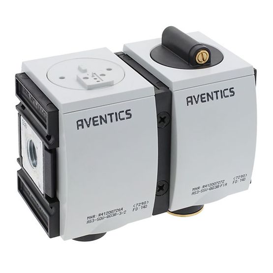 Aventics R412007277, Befülleinheit, elektrisch betätigt, AS3-SSU-G038-PVN