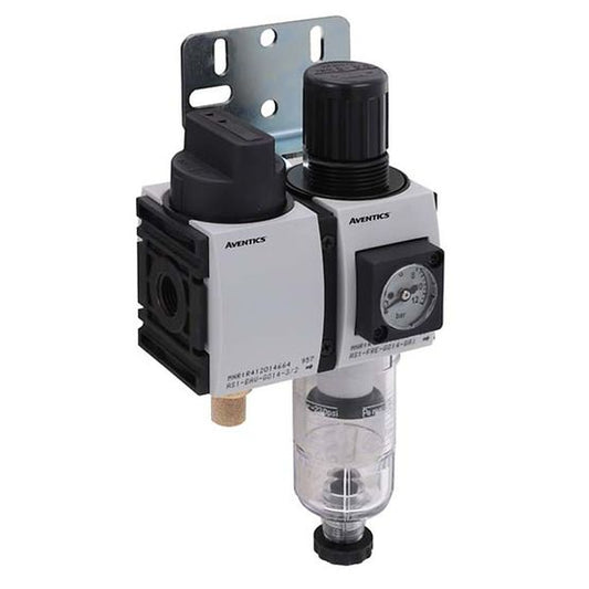 Aventics R412027665, Wartungseinheit, 2-teilig, Serie AS1-ACC