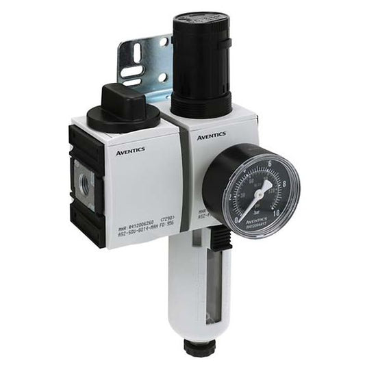 Aventics R412027668, Wartungseinheit, 2-teilig, Serie AS2-ACC