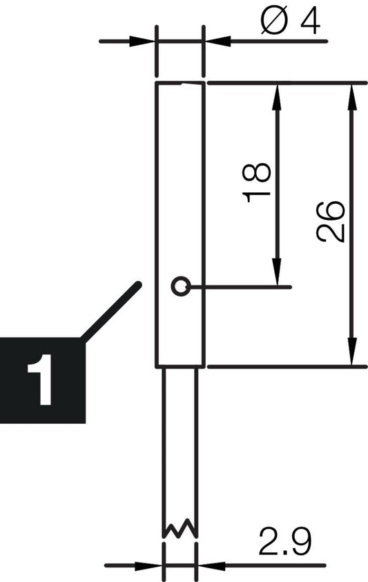 DI-Soric INSM-D04-B0.8PO-2C, Inductive. Proximity sensors. INM-100 Miniat., P\n:213219