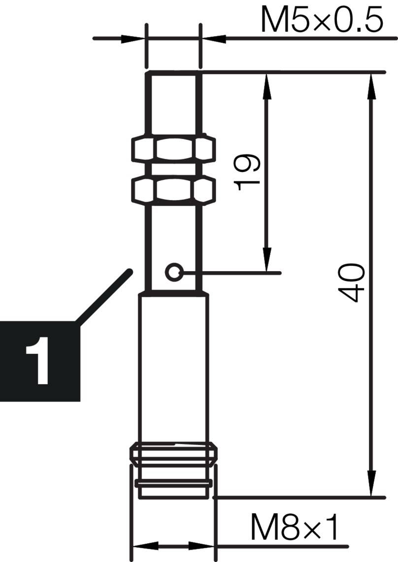DI-Soric INSM-M05-B01PO-T3, Inductive. Proximity sensors. INM-300 Miniat. Extended