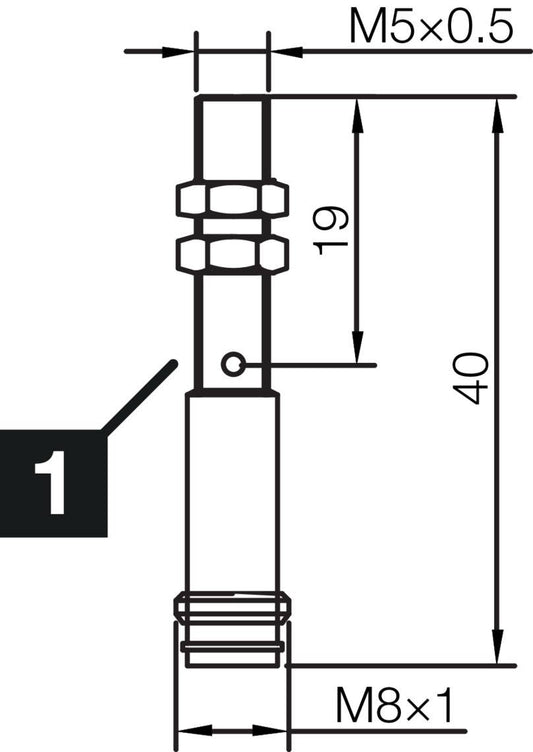 DI-Soric INSM-M05-B01PO-T3, Inductive. Proximity sensors. INM-300 Miniat. Extended