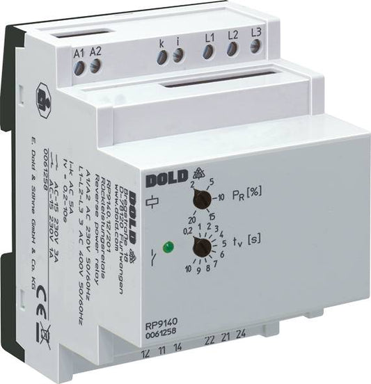 Dold RP9140.12/200 AC110V 5A, Reverse Power Relay, sku: 0070114