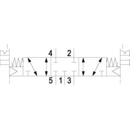Aventics R432002461, 5/3-Wegeventil, Serie CERAM, Größe 4