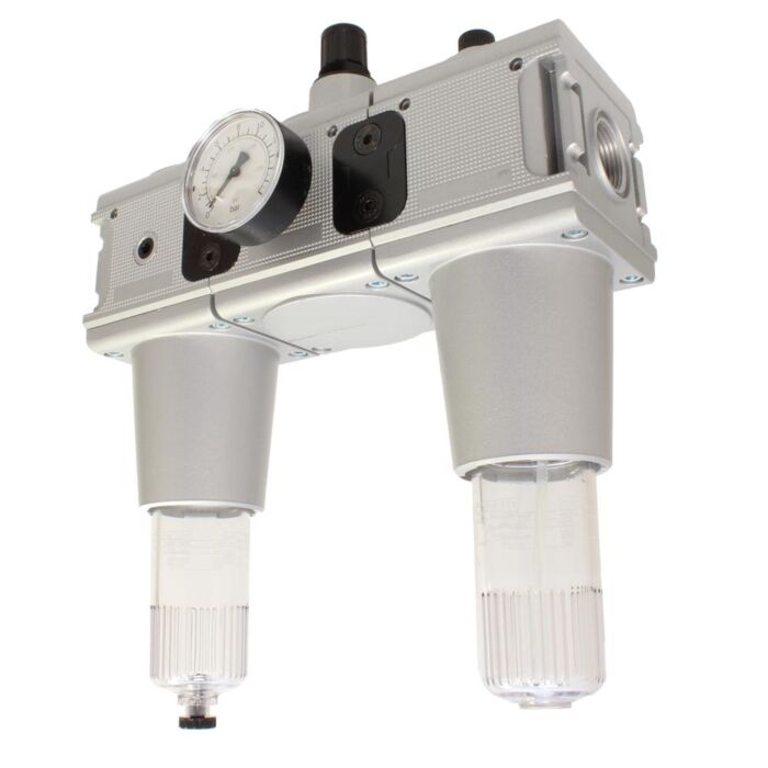 END Armaturen KO371025, Wartungseinheit 1", 3-teilig bestehend aus: Filter, Regler und Öler