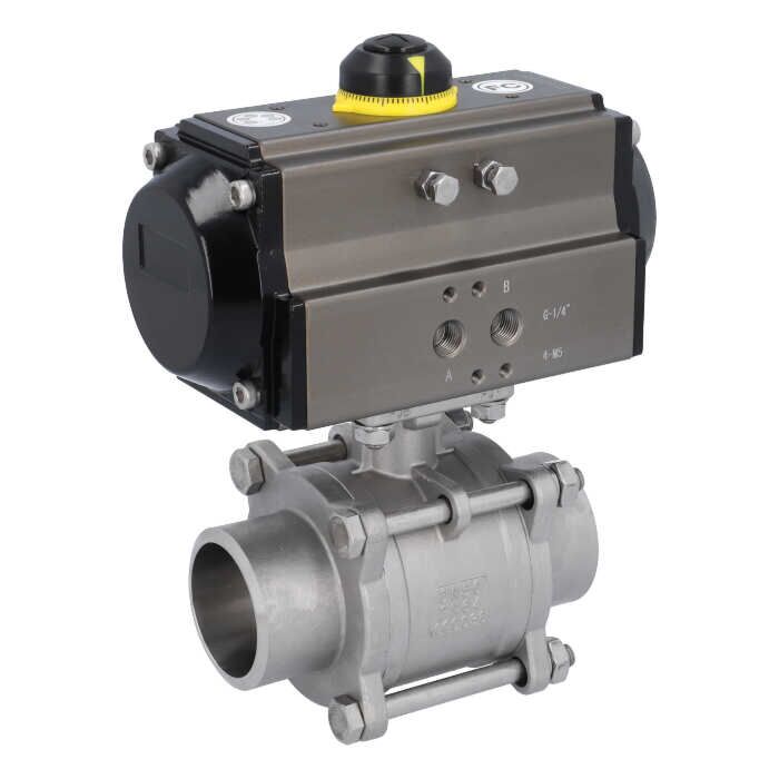 END Armaturen MA67-OE75, Kugelhahn MA DN50-Anschweißende, mit Antrieb OE75