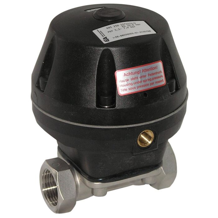END Armaturen MGG3401025, Membranventil pneumatisch betätigt, G1" Edelstahl 1.4408/EPDM