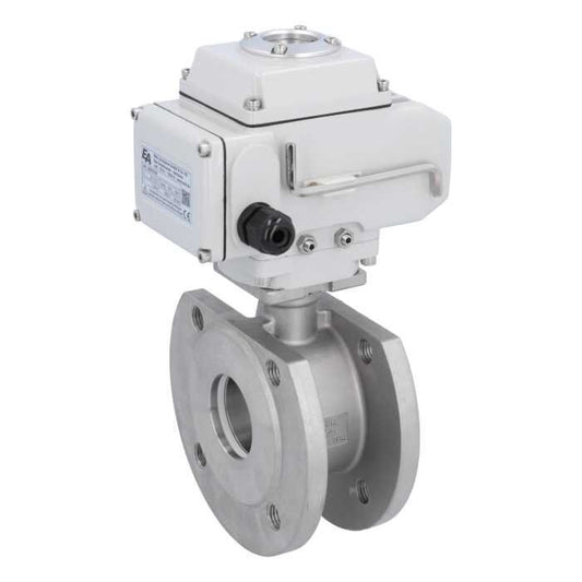 END Armaturen MK311008-LE102100, Kugelhahn-MK, DN65, mit Antrieb-LE10 Edel. 1.4408/PTFE-FKM, 24V DC, Laufzeit ca. 30sek.