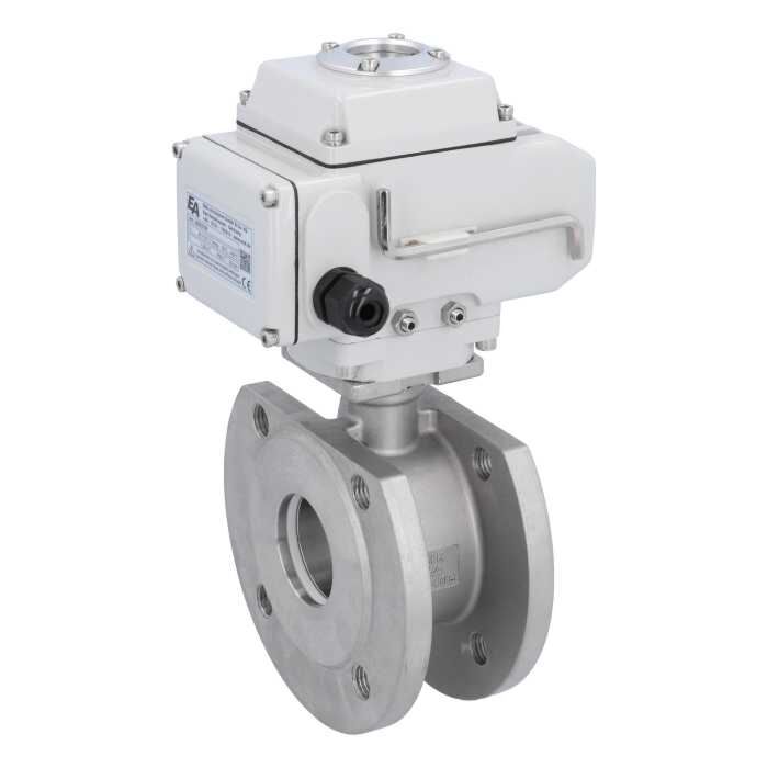 END Armaturen MK311008-LE104100, Kugelhahn-MK, DN65, mit Antrieb-LE10 Edel. 1.4408/PTFE-FKM, 230VAC, Laufzeit ca. 30sek.