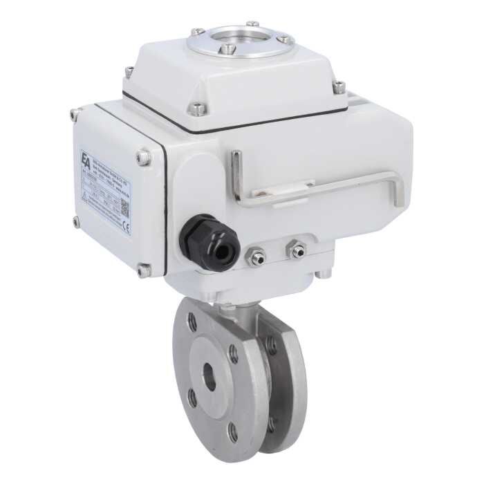 END Armaturen MK311702-LE054100, Kugelhahn-MK, DN15, mit Antrieb-LE05 Ed. 1.4408/PTFE-FKM-Grafit, 230V AC, Laufzeit 20s.