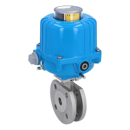 END Armaturen MK311702-NE032100, Kugelhahn-MK, DN15, mit Antrieb-NE03 Ed. 1.4408/PTFE-FKM-Grafit, 24V DC, Laufzeit 12s.