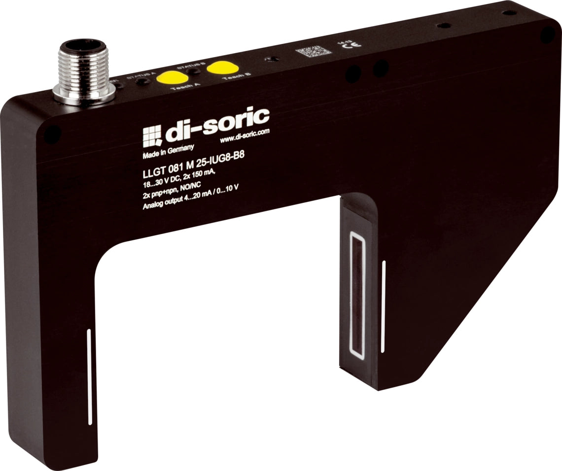 DI-Soric LLGT 081 M 25 IUG8-B8 LLGT fork light barrier measuring function