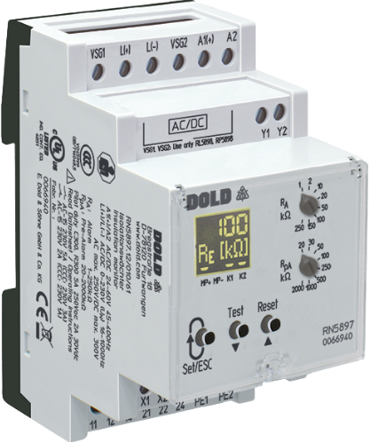 Dold RN5897.12/020/61 DC12-24V 1K-100K 20K-500K, Insulation monitor, sku: 0069226