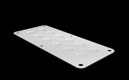 Rittal SZ 1581.200, Metal Flange Plate with Metric Pre-punching