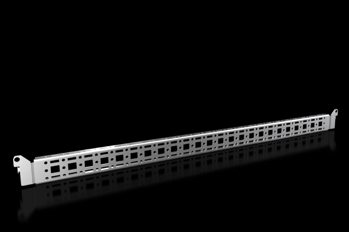 Rittal VX 8619.730, Punched section with mounting flange, 14 x 39 mm for VX, VX SE, PC, IW, AX
