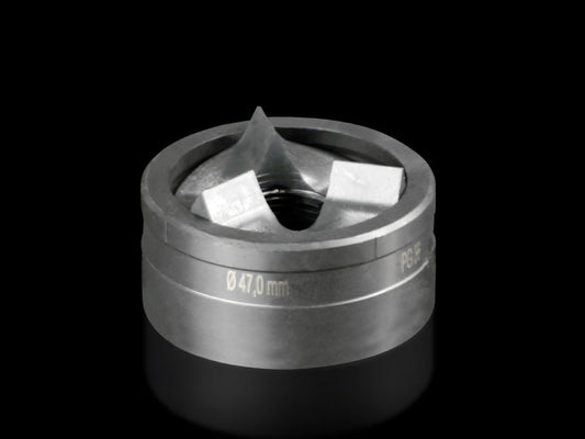 Rittal AS 4055.547 Spalt-Blechlocher rund für Stahlblech, mit 3-fach Teilung