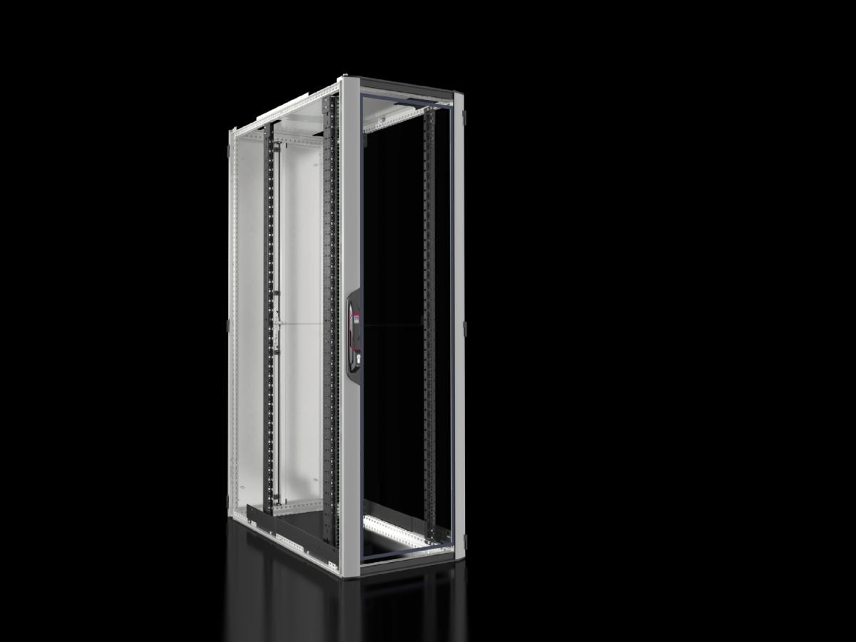 Rittal VX 5310.128, Network/server rack VX IT with glazed door, with 482.6 mm (19") mounting angles, standard