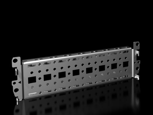 Rittal VX 8617.000, Punched section with mounting flange, 18 x 64 mm for VX