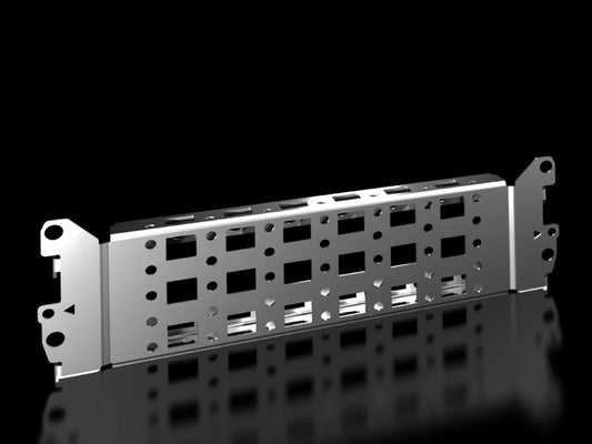 Rittal VX 8617.100, Punched section with mounting flange, 23 x 64 mm for VX, VX IT, VX SE, AX plastic