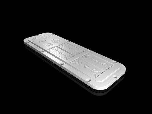 Rittal SZ 2563.200, Plastic gland plate, modular with metric knockouts, for AX