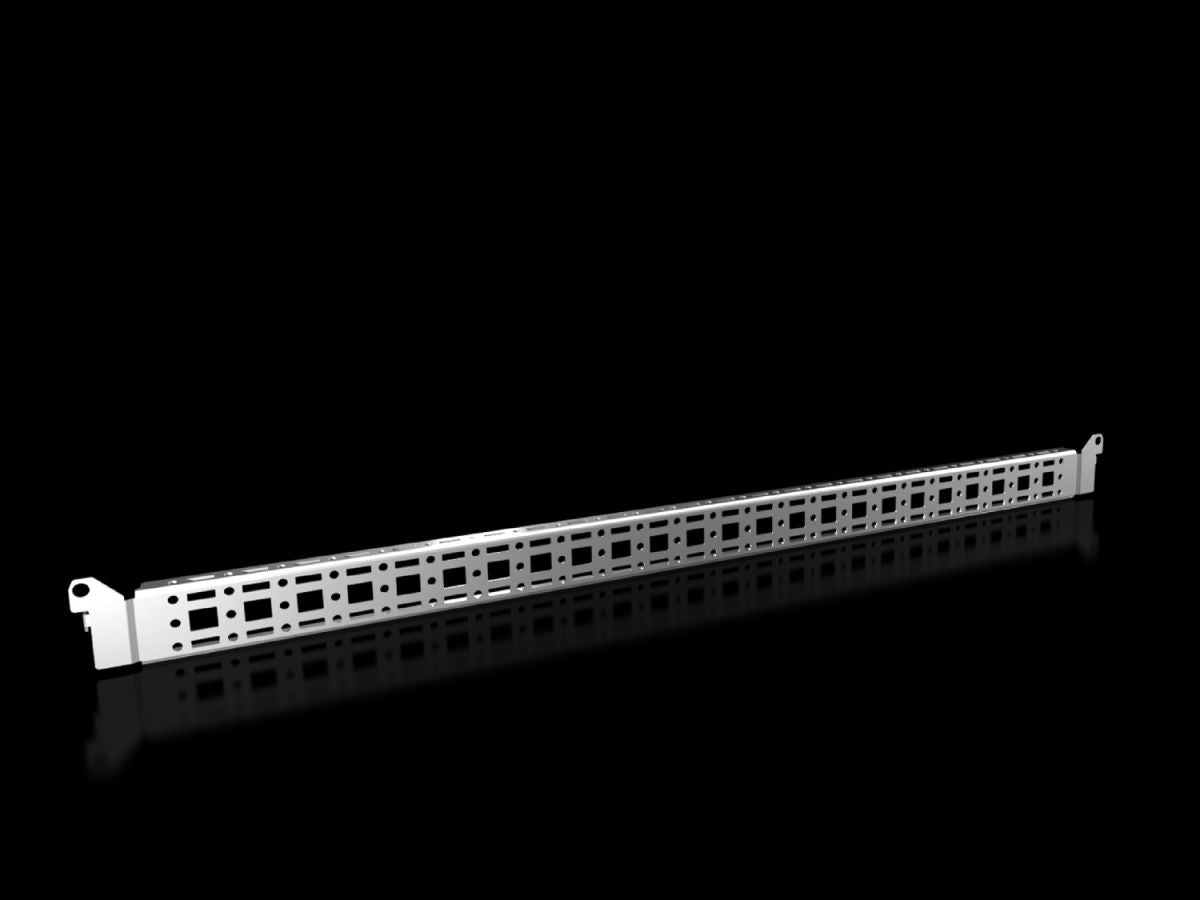 Rittal VX 8619.760, Punched section with mounting flange, 14 x 39 mm for VX, VX SE, PC, IW, AX