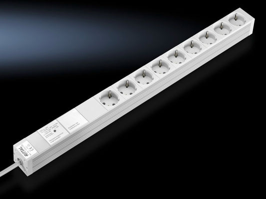 Rittal DK 7240.330, Socket strip in an aluminium duct