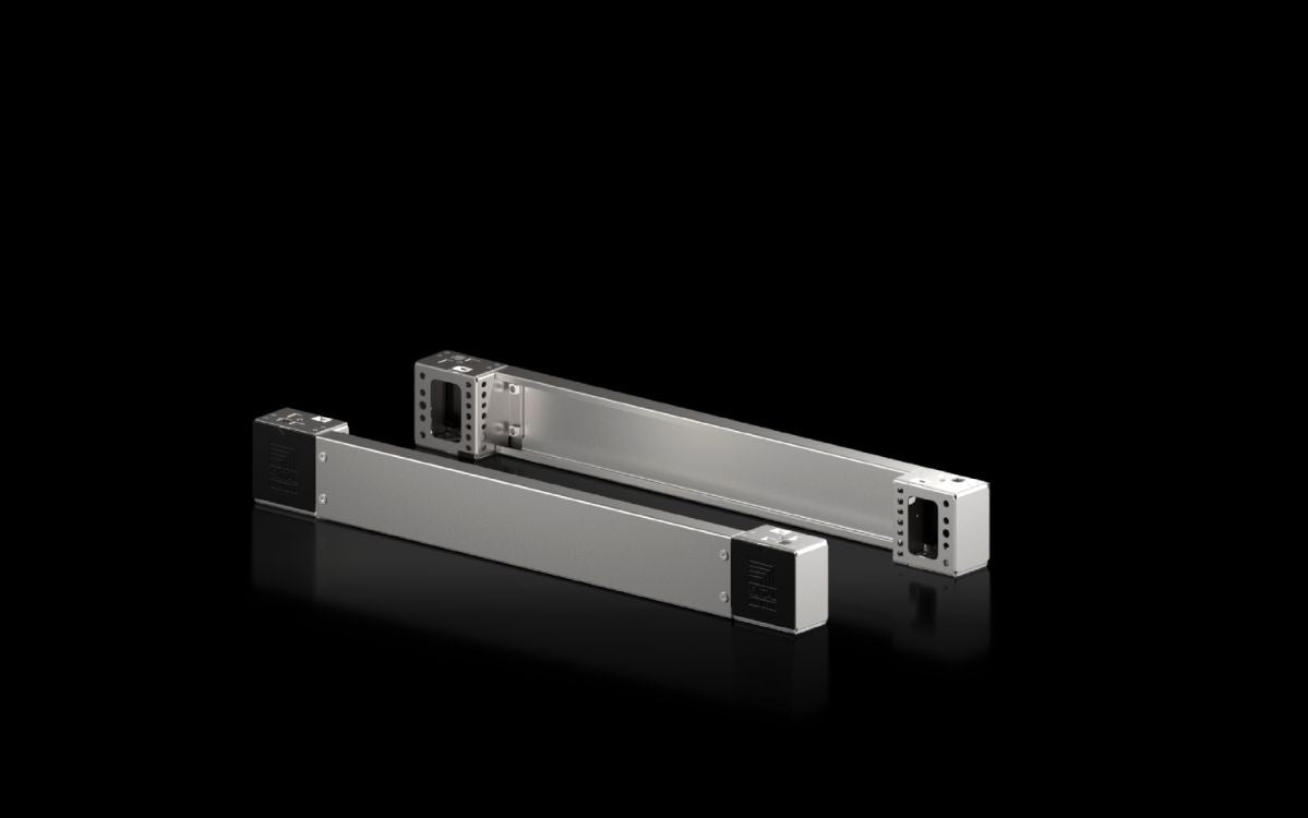 Rittal VX 8660.051 Sockel-Eckstück mit Sockel-Blende, vorne und hinten für Sockel-System VX, Edelstahl neue Ausführung