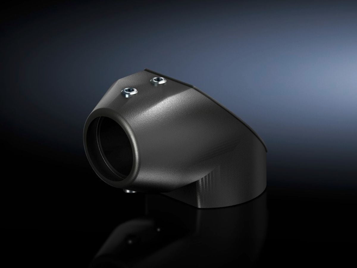 Rittal CP 6501.120, Angle coupling 90° CP 40, steel for support arm connection 90 x 71 mm