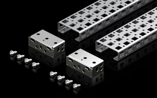 Rittal VX 8100.745, Punched section without mounting flange, 23 x 64 mm for VX, VX SE