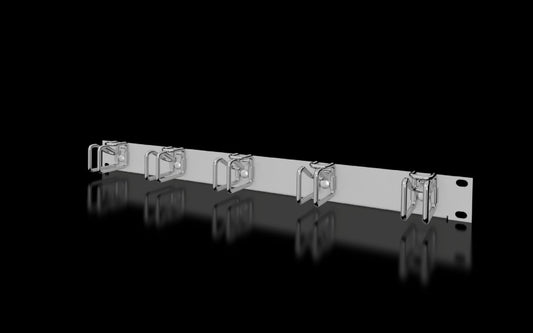 Rittal DK 7257.200, Cable management panel with steel rings
