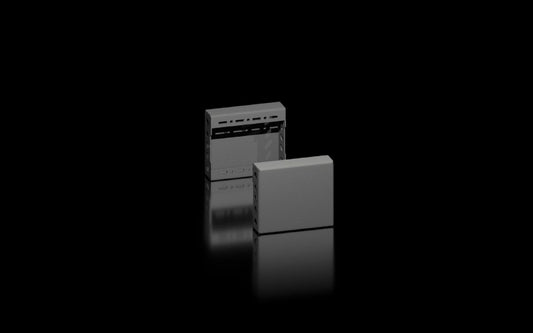 Rittal VX 8660.030, Base/plinth trim panels, side for base/plinth system VX, sheet steel