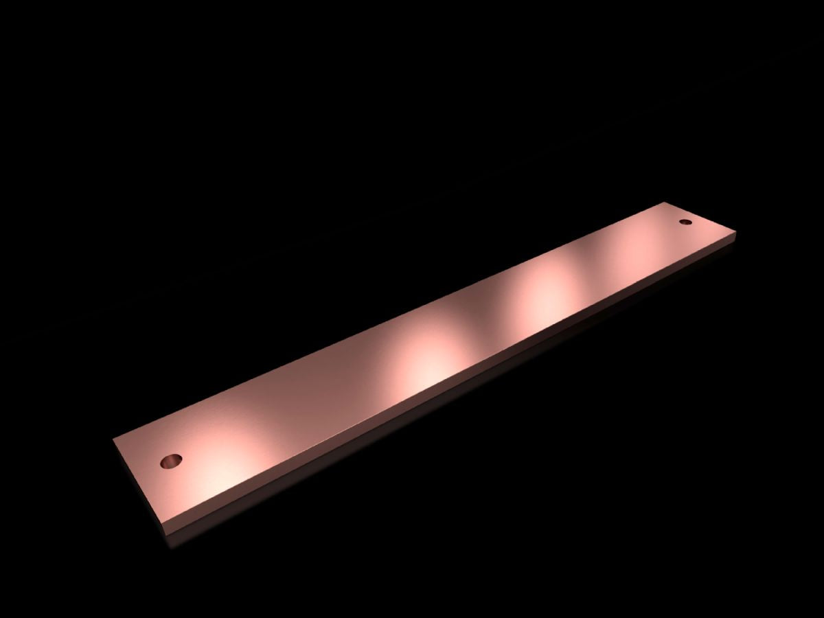 Rittal SV 9686.586, PE/PEN Busbar E-Cu for VX