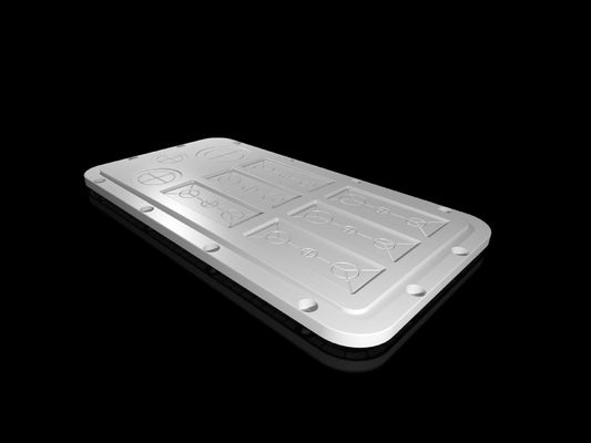 Rittal SZ 2566.200, Plastic gland plate, modular with metric knockouts, for AX