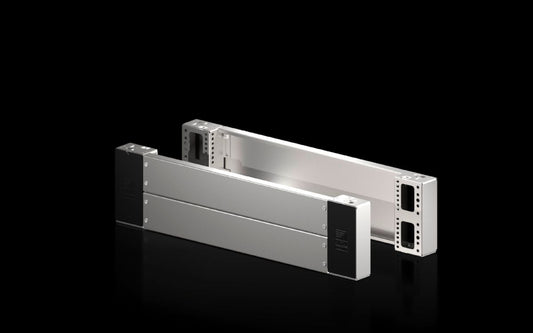 Rittal VX 8660.061 Sockel-Eckstück mit Sockel-Blende, vorne und hinten für Sockel-System VX, Edelstahl neue Ausführung