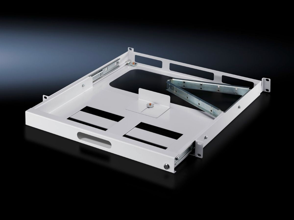 Rittal DK 7281.200, Keyboard drawer 1 U for two pairs of 482.6 mm (19") mounting angles