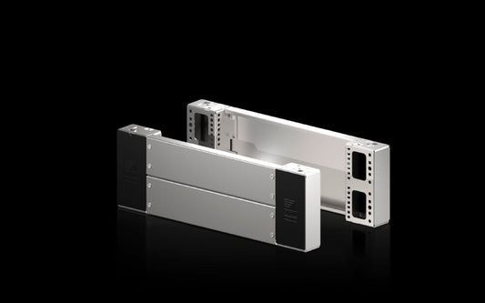 Rittal VX 8660.060 Sockel-Eckstück mit Sockel-Blende, vorne und hinten für Sockel-System VX, Edelstahl neue Ausführung