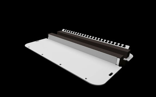 Rittal SZ 2567.450, Two-part gland plate with foam rubber cable clamp strip for AX