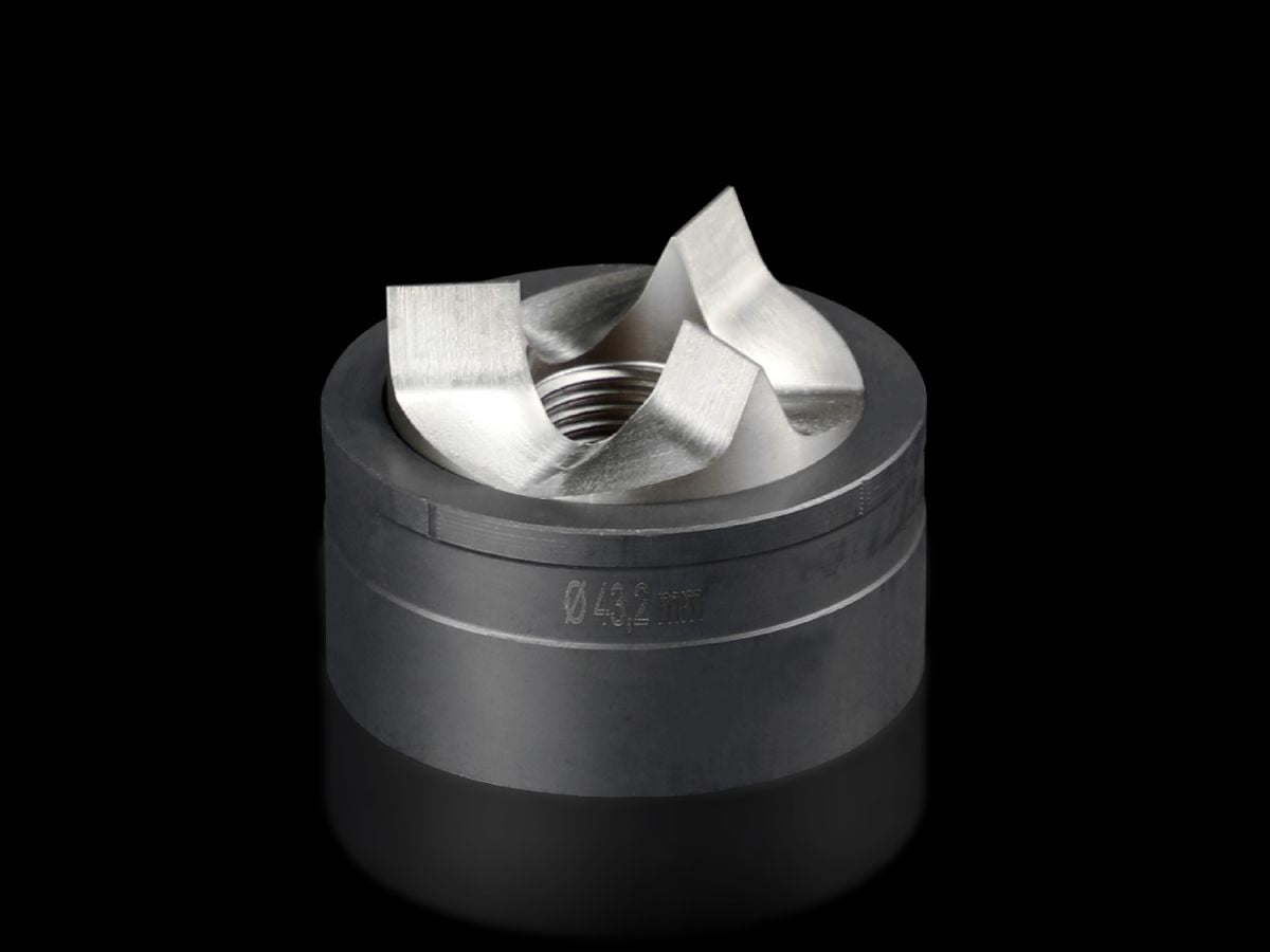 Rittal AS 4055.143 Spalt-Blechlocher rund für Edelstahl, mit 3-fach Teilung