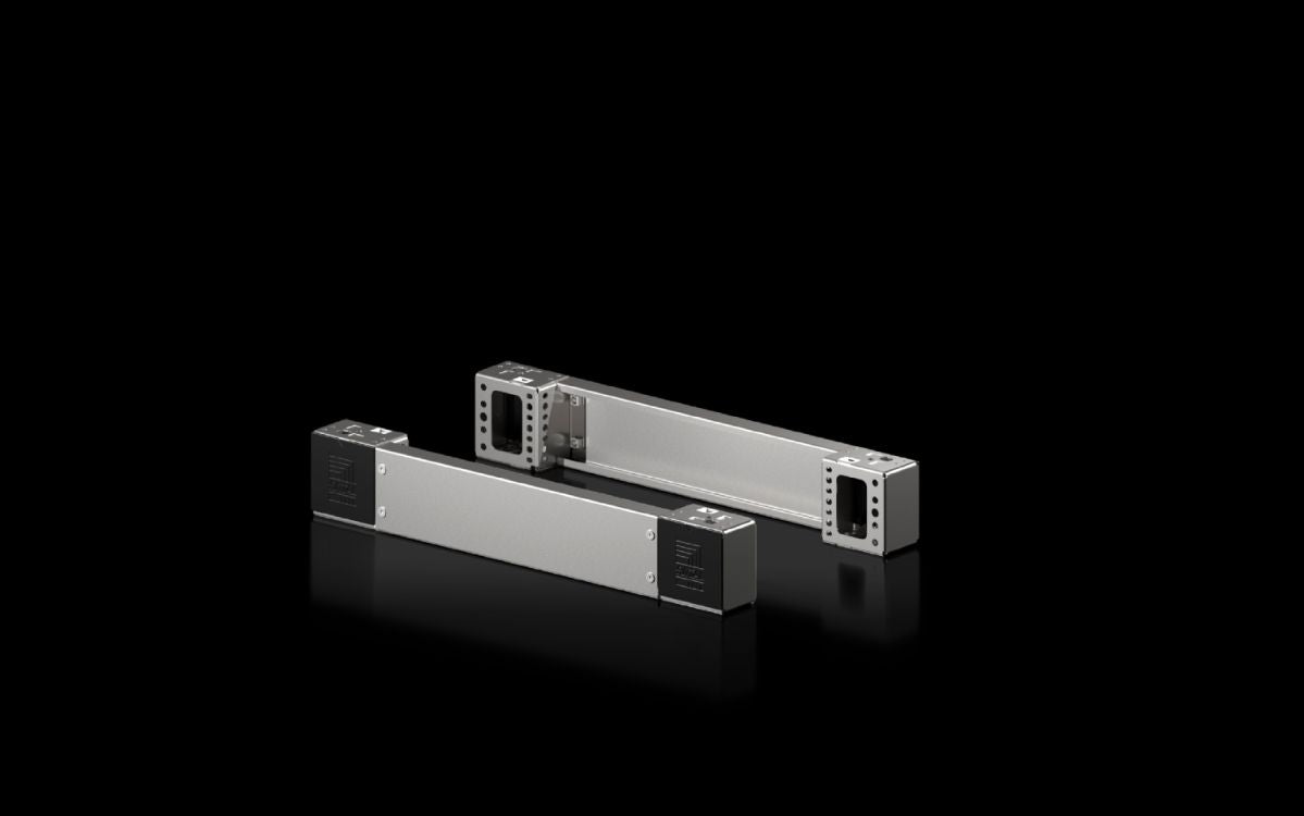 Rittal VX 8660.050 Sockel-Eckstück mit Sockel-Blende, vorne und hinten für Sockel-System VX, Edelstahl neue Ausführung