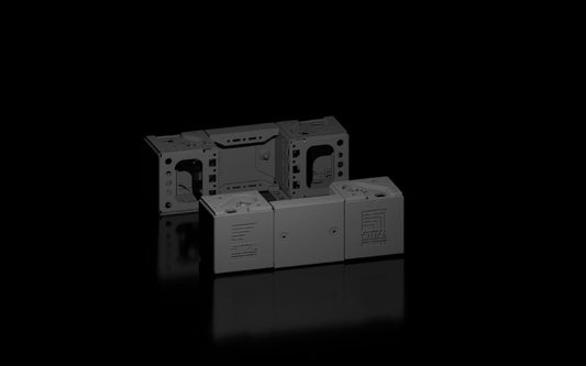 Rittal VX 8660.000, Base/plinth corner pieces with base/plinth trim panels, front and rear for base/plinth system VX, sheet steel