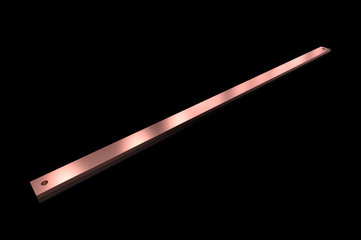 Rittal SV 9686.542, PE/PEN Busbar E-Cu for VX