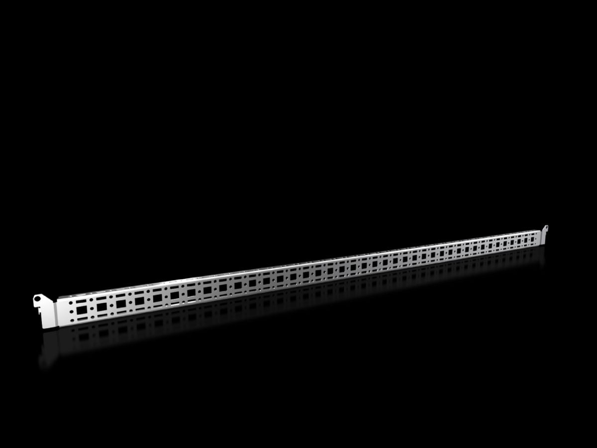 Rittal VX 8619.770, Punched section with mounting flange, 14 x 39 mm for VX, VX SE, PC, IW, AX