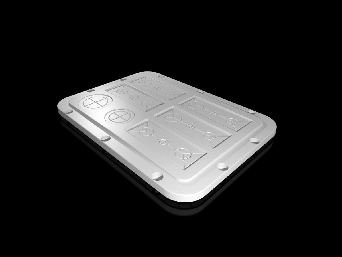 Rittal SZ 2565.200, Plastic gland plate, modular with metric knockouts, for AX